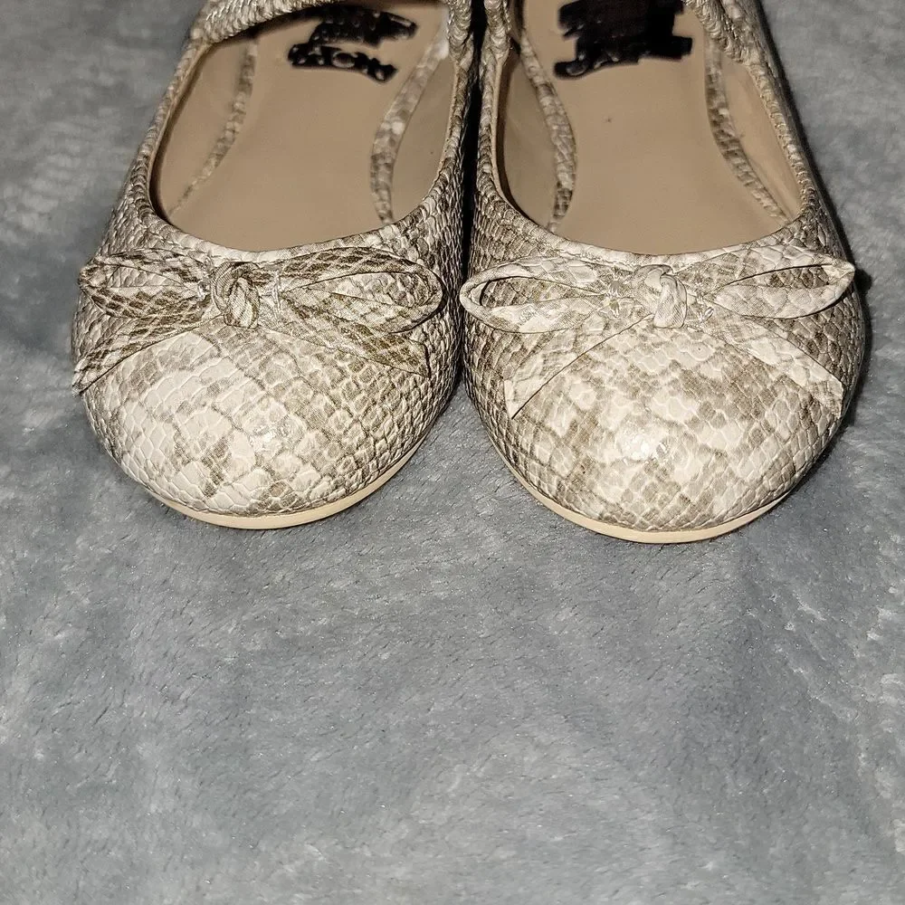 Janie and Jack Adorable Snake Print Flats - Nwot - Size 6
